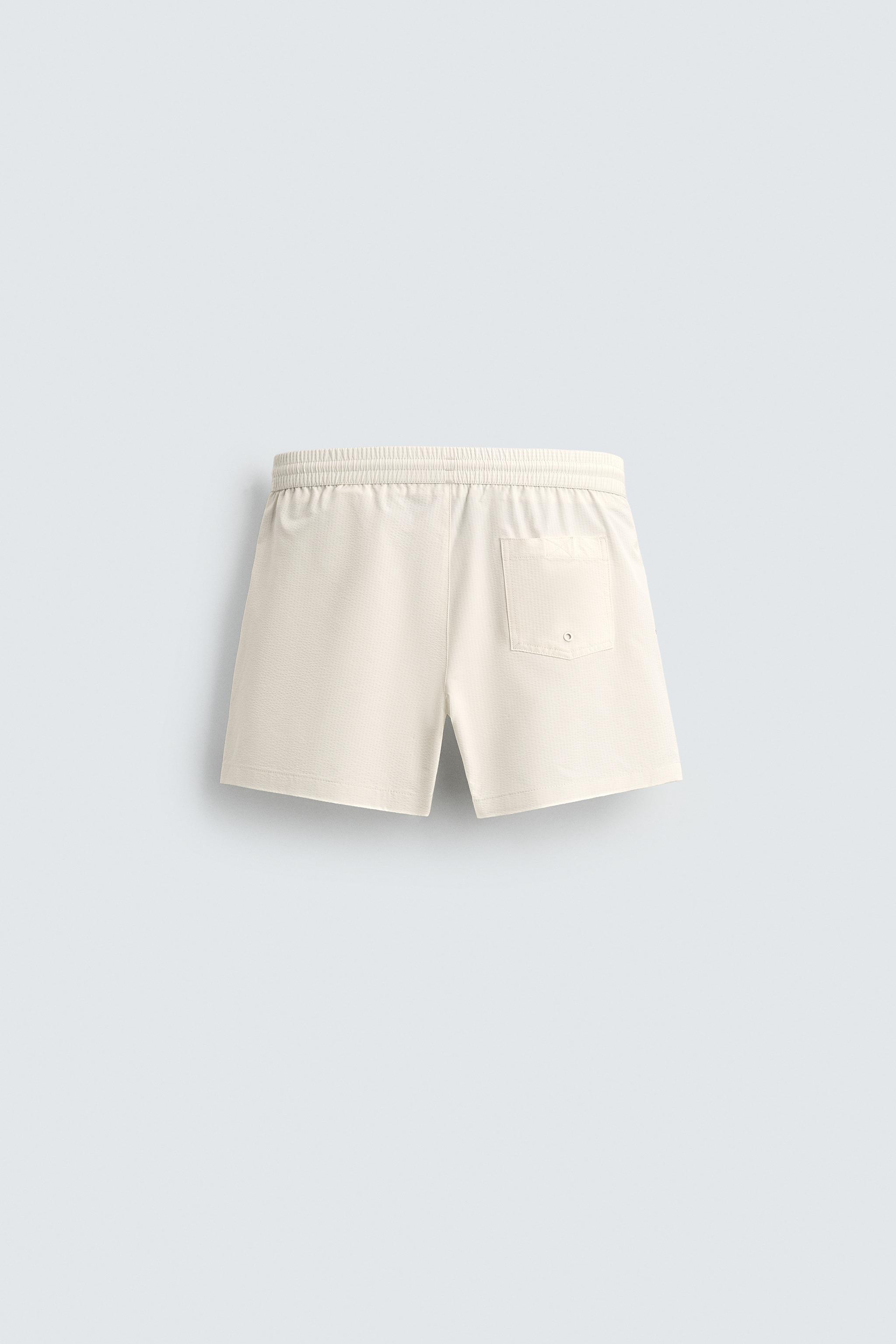 MAILLOT DE BAIN MI-LONG EN SEERSUCKER